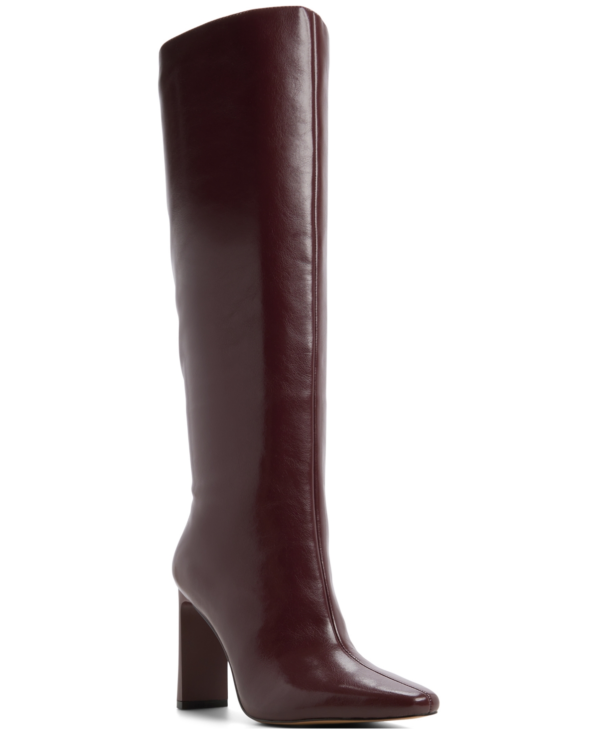 Aldo Women's Elyne Knee High Pointed Toe Boots In Burgundy