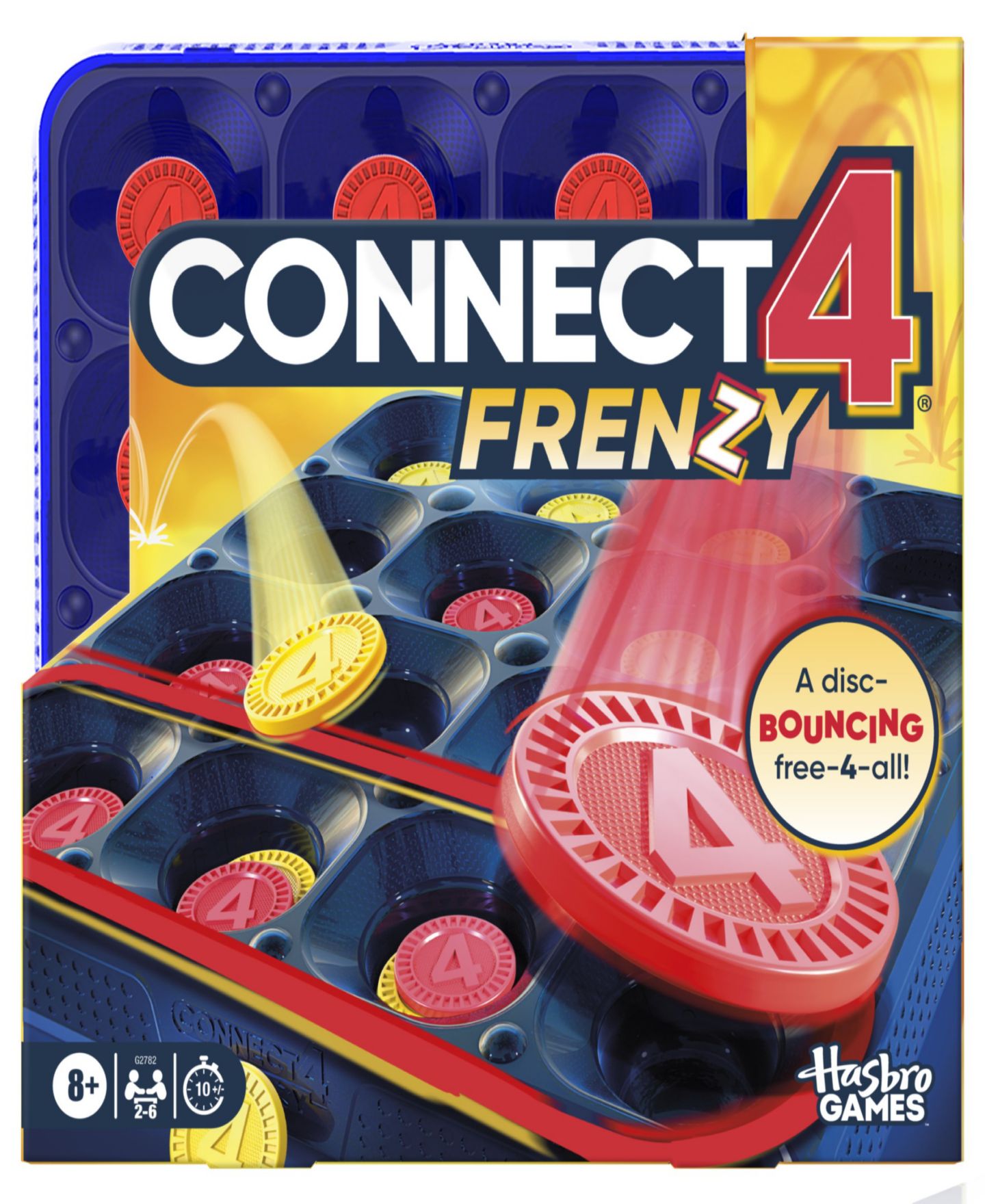 Детская игрушка Hasbro Gaming Connect 4 Frenzy Board Game, цвет: Разноцветный — фото 1