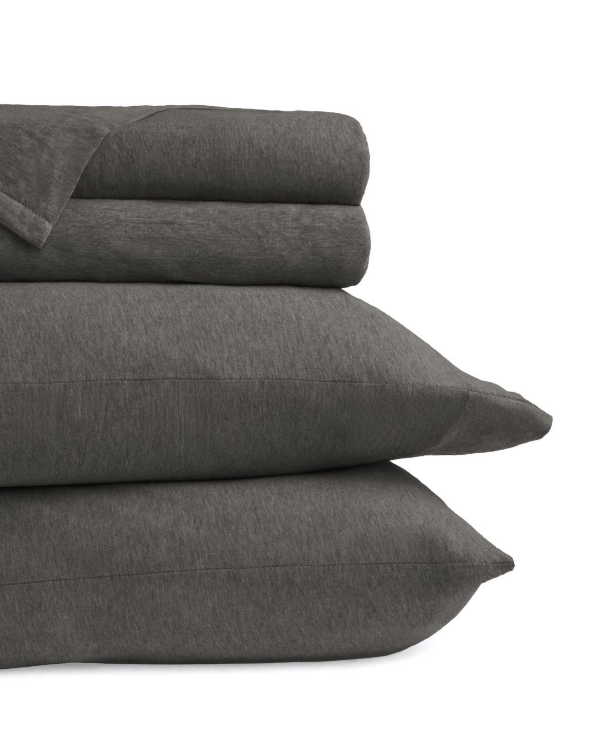 Ienjoy Home Jersey Cotton 3-pc. Sheet Set, Twin Xl In Gray