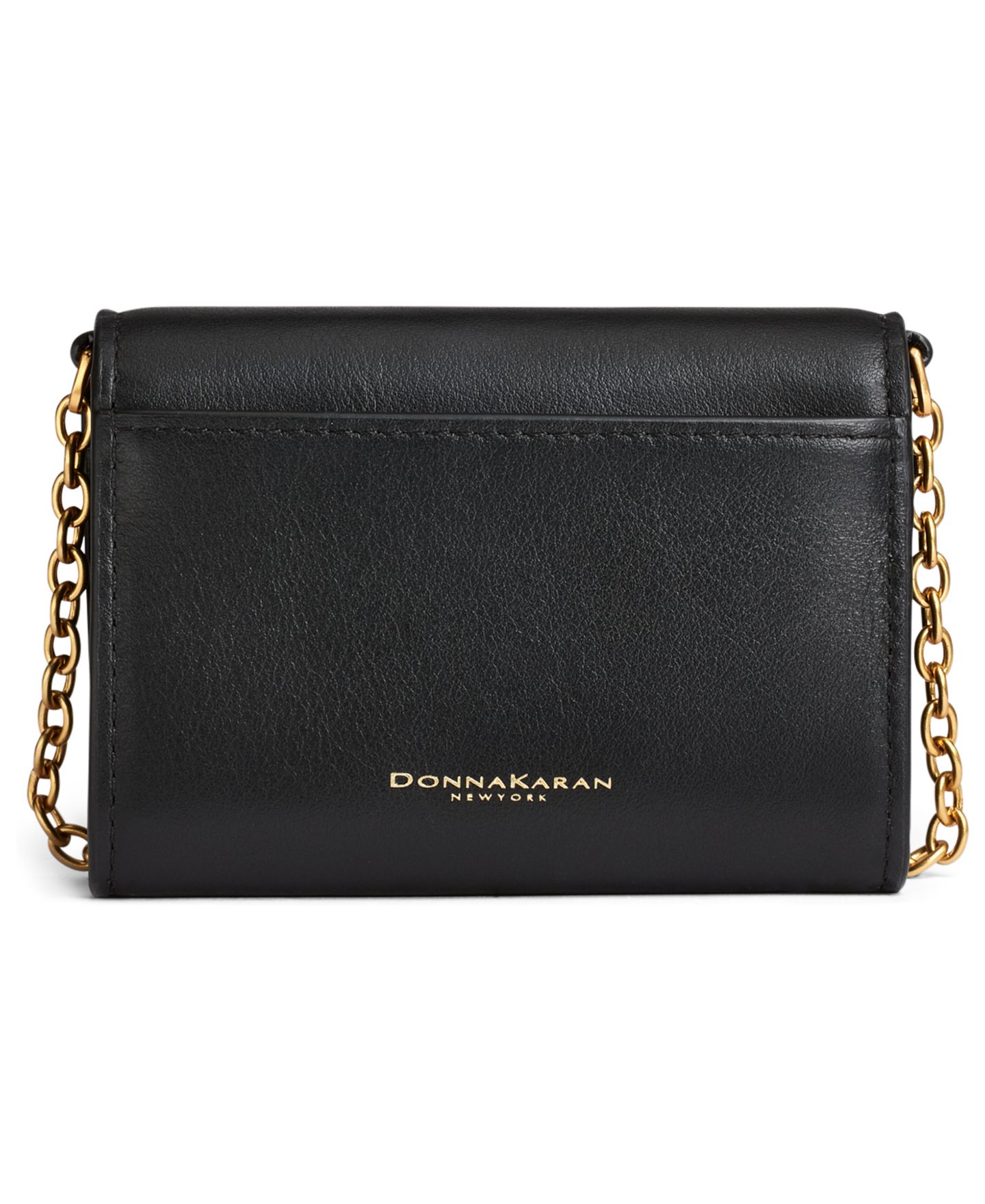 Женский кошелёк Donna Karan New York Malverne на шнурке, цвет: Чёрный / Золотой — фото 3