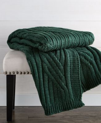 Sweater-Knit Throw, 50" x 60", Macy's Exclusive