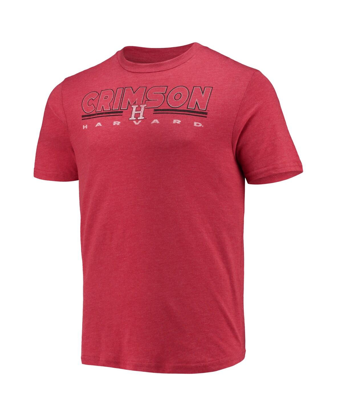 Concepts Sport Men's Heathered Charcoal/crimson Harvard Crimson Meter Top And Pants Sleep Set In Multi