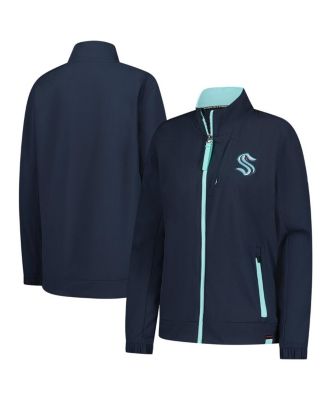 Fanatics - Women's&nbsp;Deep Sea Blue Seattle Kraken Authentic Pro Rink Coaches Full-Zip Jacket