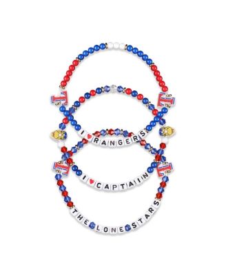 Texas Rangers Friendship Bracelet, Set of 3
