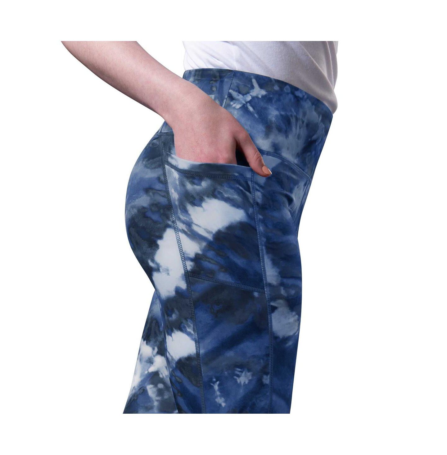 Женские леггинсы MSX by Michael Strahan Navy New York Giants Aubrey Tie-Dye — фото 4