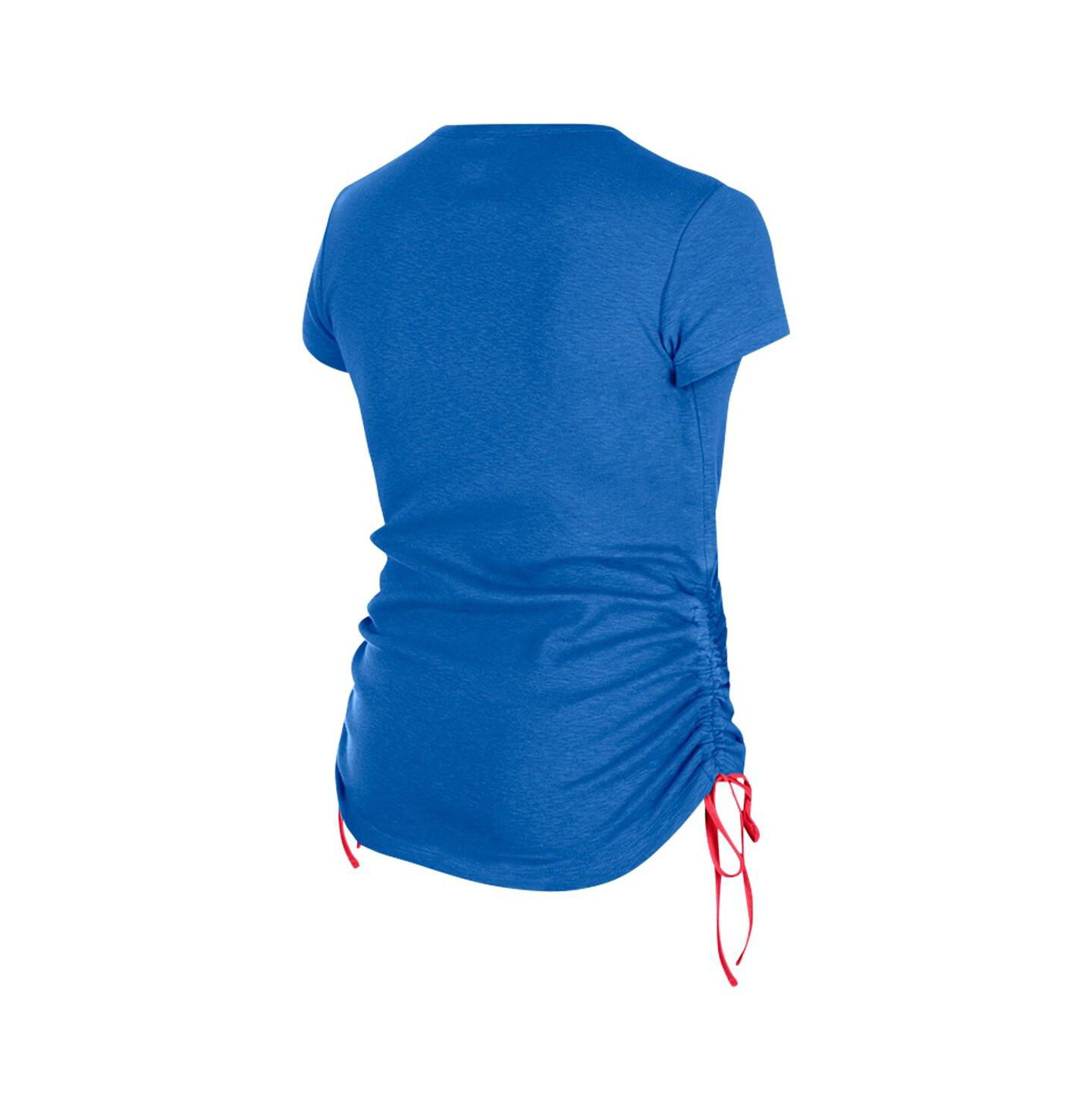 Женская футболка New Era Royal New York Giants Ruched Side — фото 3