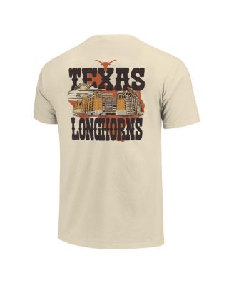 Men's and Women's Natural Texas Longhorns Hyper Local Stadium Mascot Skyline T-Shirt