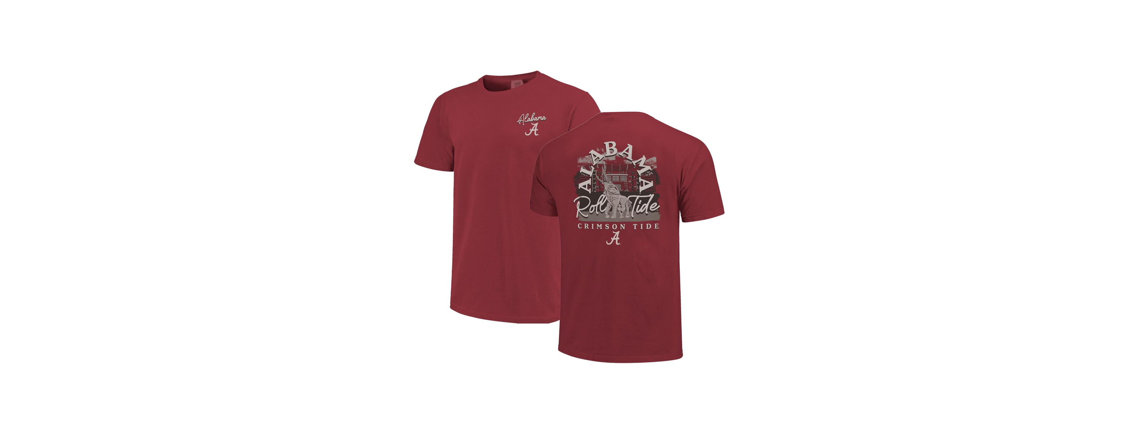 Image One Men's and Women's Maroon Alabama Crimson Tide Hyper Local Campus Statue T-Shirt