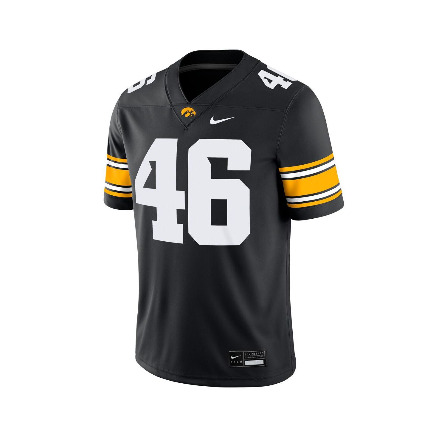 Men's George Kittle 46 Black Iowa Hawkeyes Alumni Player Game Jersey