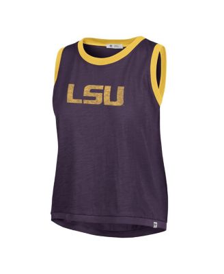 Women's Purple LSU Tigers Premier Ringer Tank Top