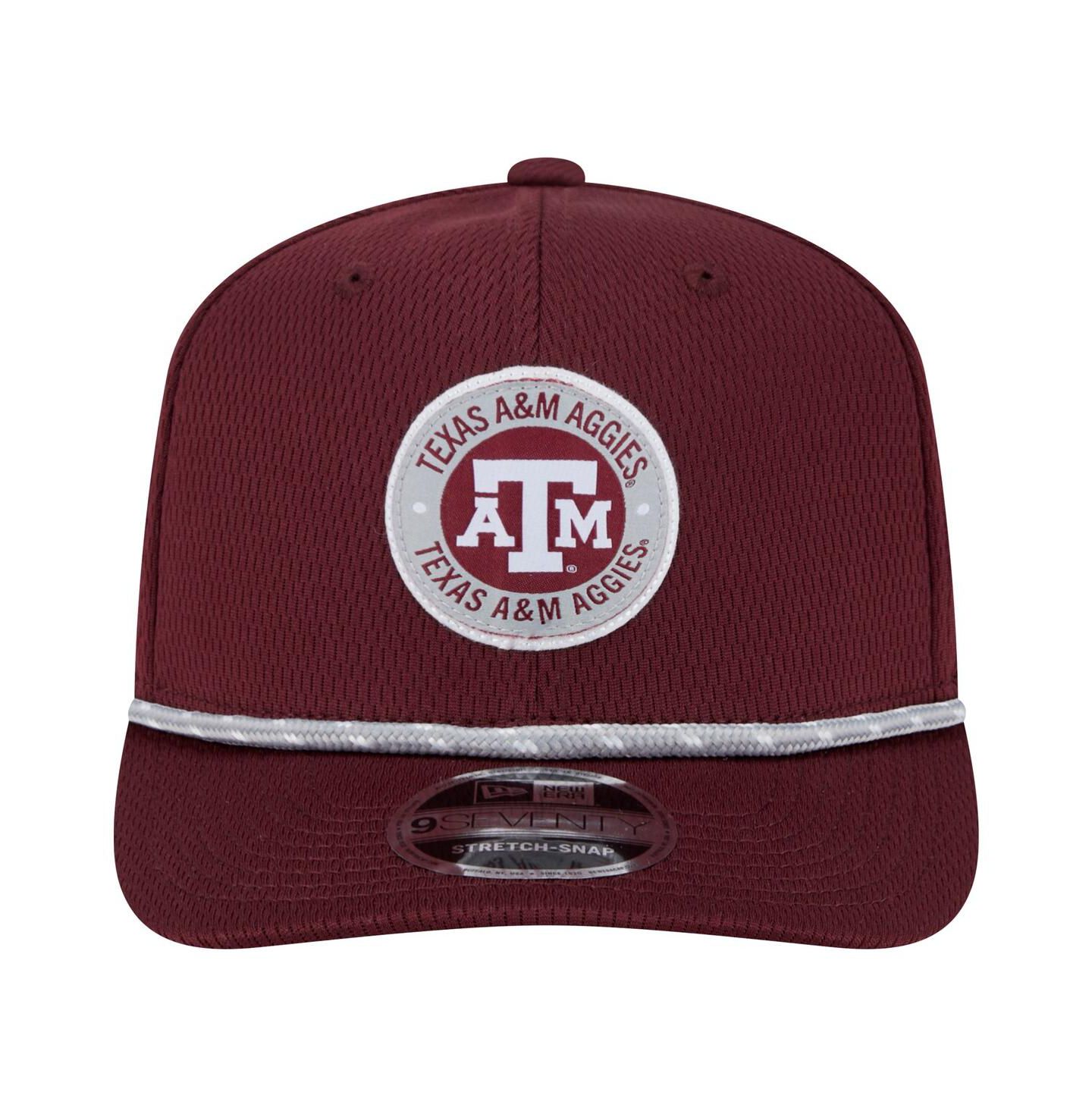 Мужской головной убор New Era Maroon Texas A&M Aggies Coolera 9SEVENTY Rope Stretch-Snap Hat — фото 2