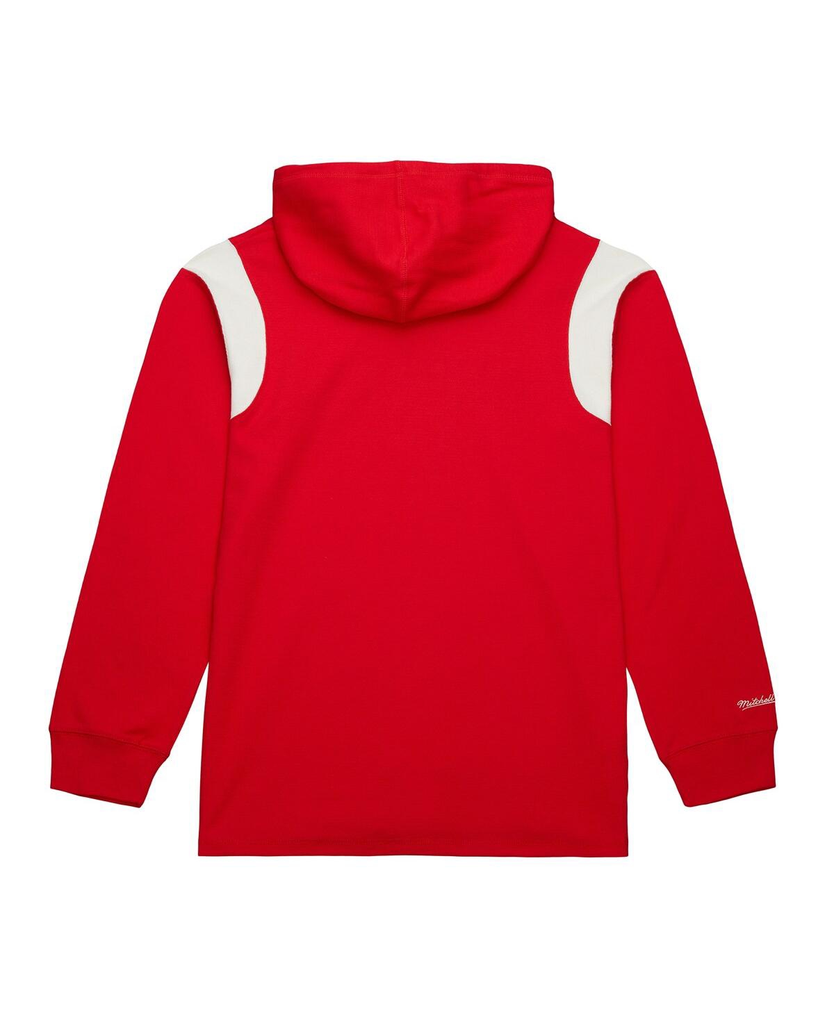 Mitchell & Ness Men's Red Georgia Bulldogs Thermal Lightweight Hoodie In Red