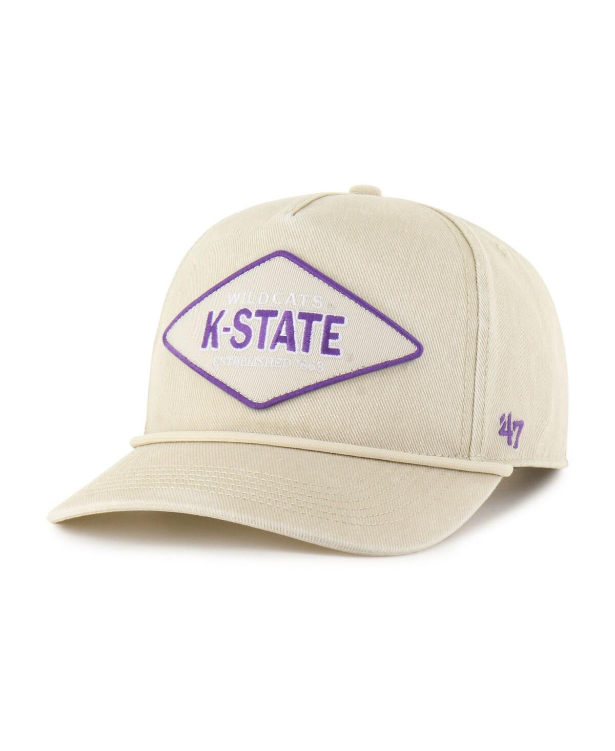 47 Brand Men's And Women's Cream Kansas State Wildcats Outdoorsmen Cairn Hitch Adjustable Hat In Neutral