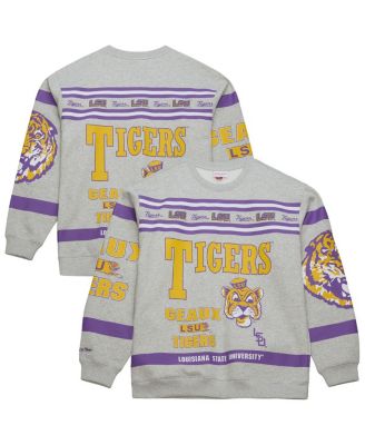 Mitchell & Ness - Men's Gray LSU Tigers All Over Print Sweatshirt