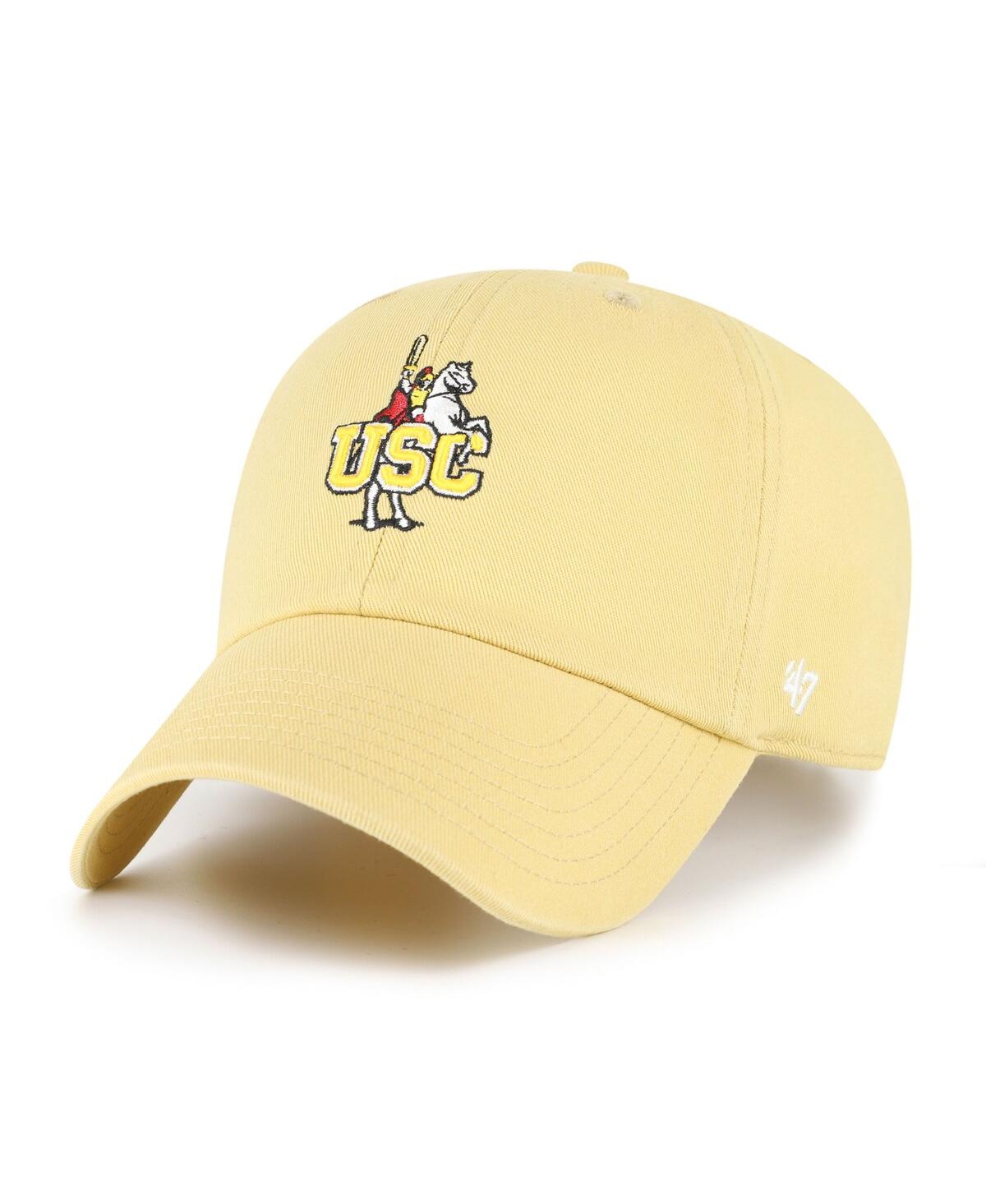 47 Brand Kids' Big Boys And Girls Gold Usc Trojans Clean Up Adjustable Hat In Neutral