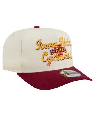 Men's Cream/Cardinal Iowa State Cyclones Vintage Chainstitch 9FIFTY A-Frame Snapback Hat