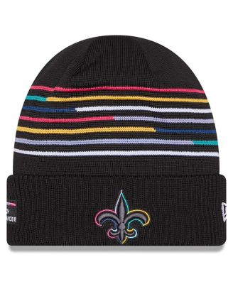 New Era - Men's Black New Orleans Saints 2025 NFL Crucial Catch Cuffed Knit Hat