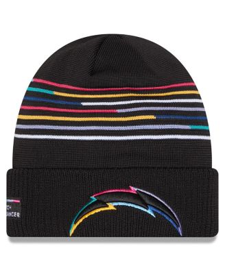 New Era - Men's Black Los Angeles Chargers 2025 NFL Crucial Catch Cuffed Knit Hat
