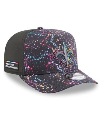 New Era - Men's Black New Orleans Saints 2025 NFL Crucial Catch A-Frame 9FIFTY Snapback Hat