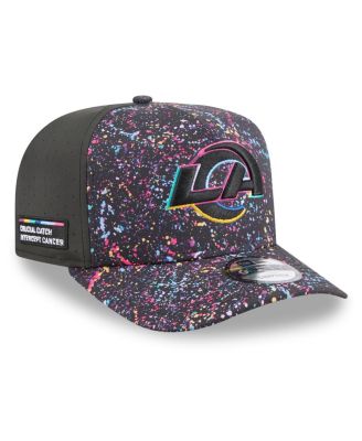 New Era - Men's Black Los Angeles Rams 2025 NFL Crucial Catch A-Frame 9FIFTY Snapback Hat