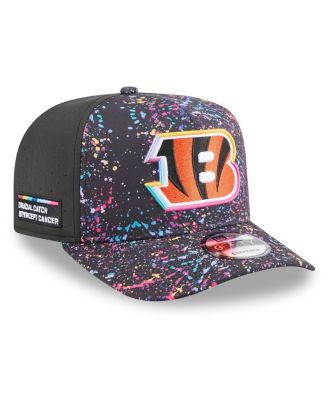 New Era - Men's Black Cincinnati Bengals 2025 NFL Crucial Catch A-Frame 9FIFTY Snapback Hat