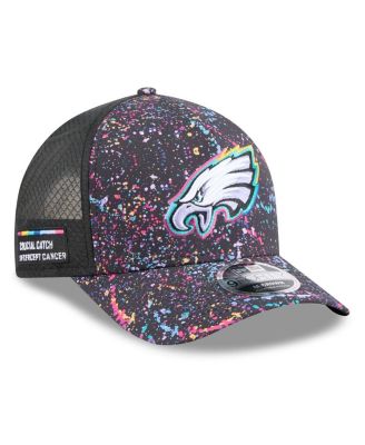 New Era - Big Boys and Girls Black Philadelphia Eagles 2025 NFL Crucial Catch 9FORTY Adjustable Hat