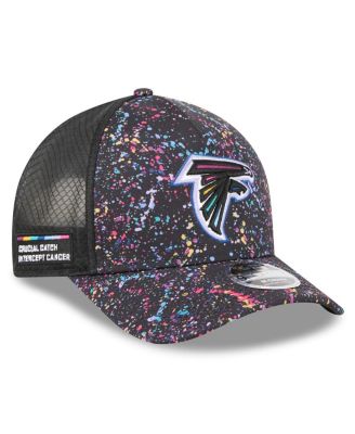 New Era - Big Boys and Girls Black Atlanta Falcons 2025 NFL Crucial Catch 9FORTY Adjustable Hat