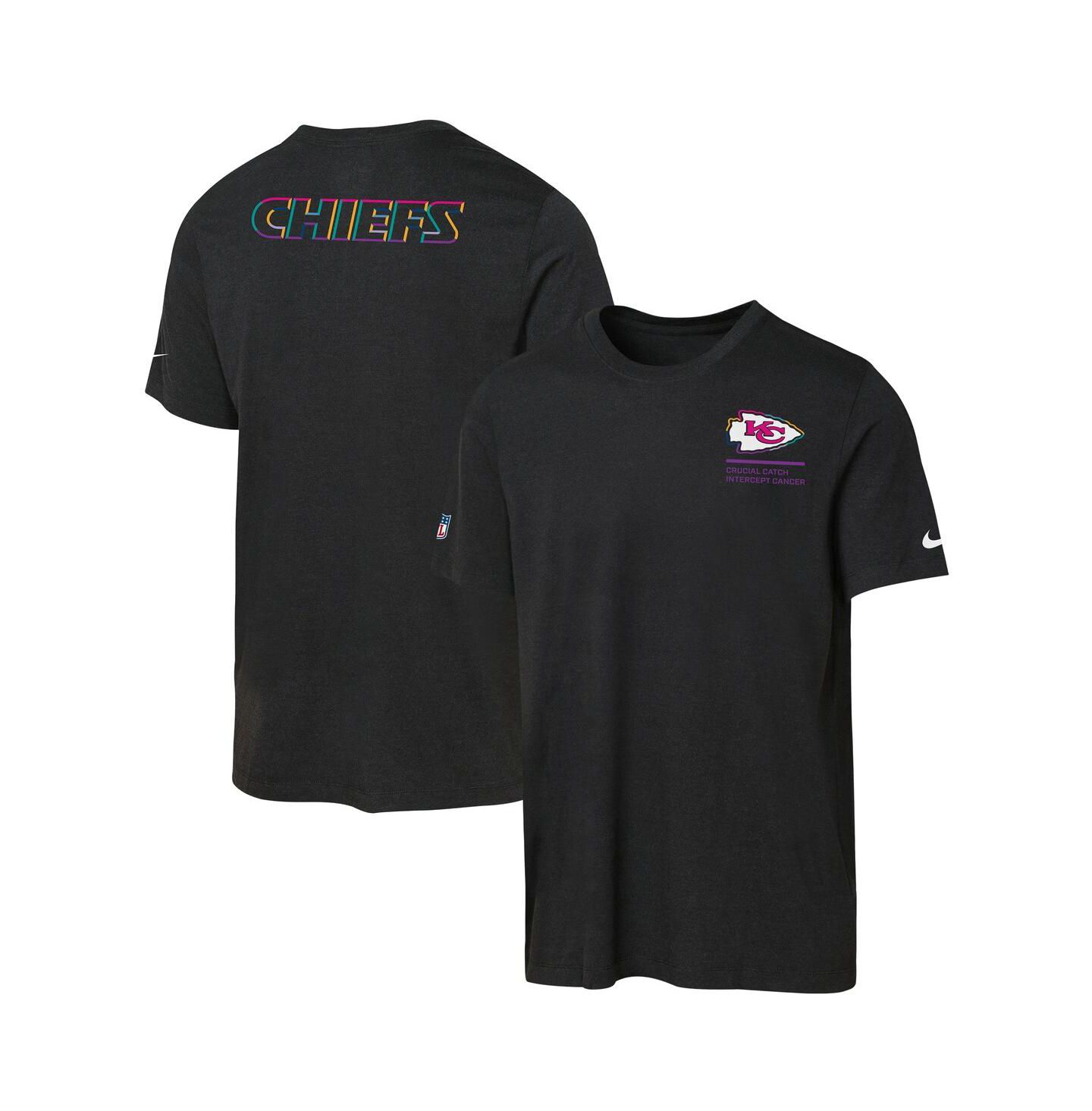 Детская футболка Nike Black Kansas City Chiefs 2025 NFL Crucial Catch Tri-Blend Dri-FIT — фото 1
