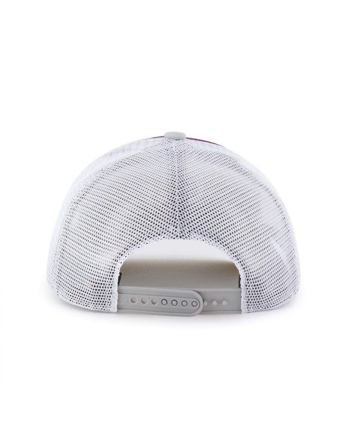 47 Brand Big Boys And Girls Maroon/gray Texas A&m Aggies Super Stripe Hitch Adjustable Trucker Hat In White