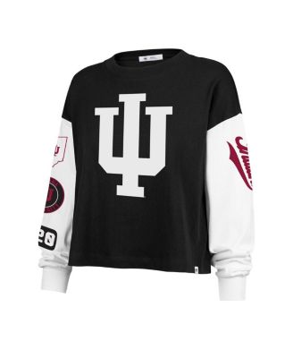 Women's Black Indiana Hoosiers Sydney Long Sleeve T-Shirt