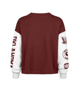 Women's Crimson Oklahoma Sooners Sydney Long Sleeve T-Shirt