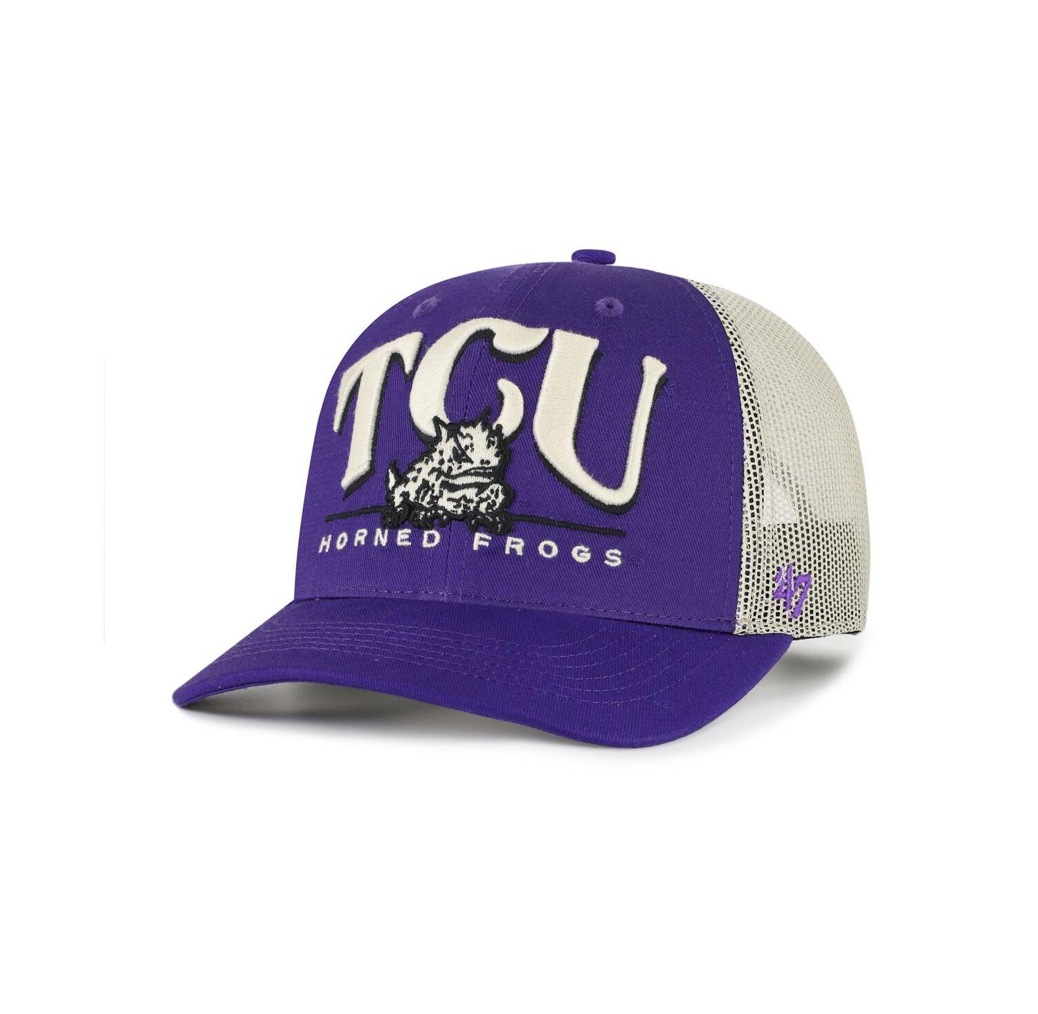 Men's Purple TCU Horned Frogs Arid Adjustable Trucker Hat