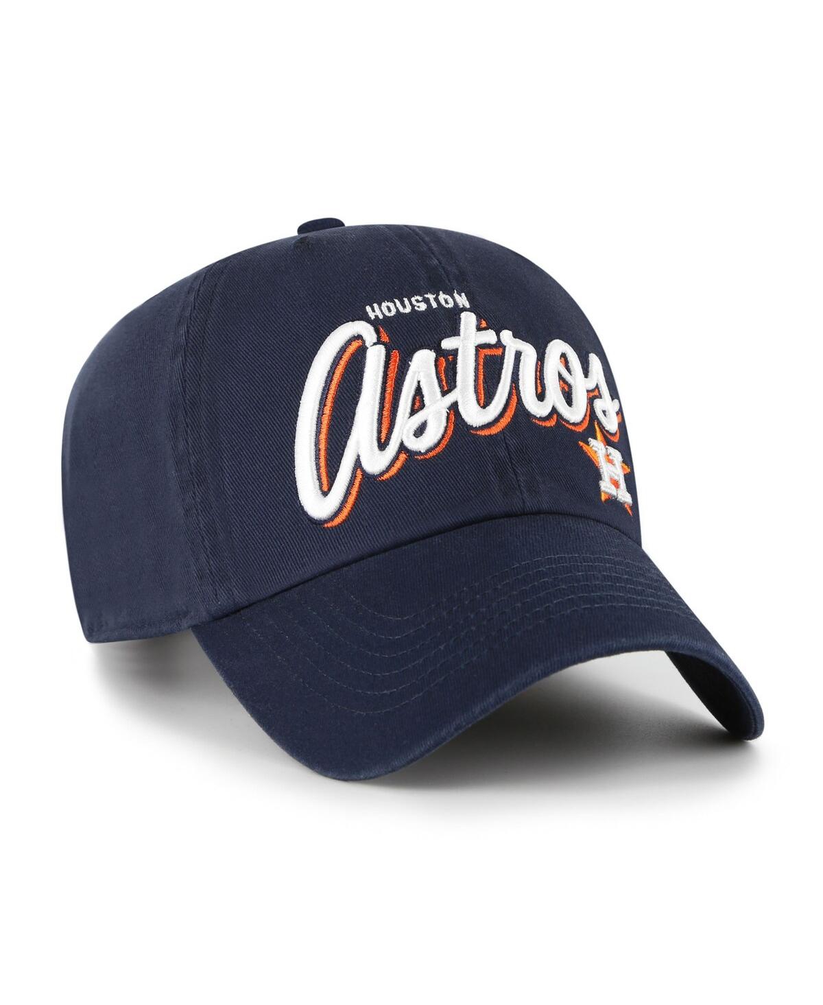 47 Brand Women's Navy Houston Astros Ariana Clean Up Adjustable Hat In Blue