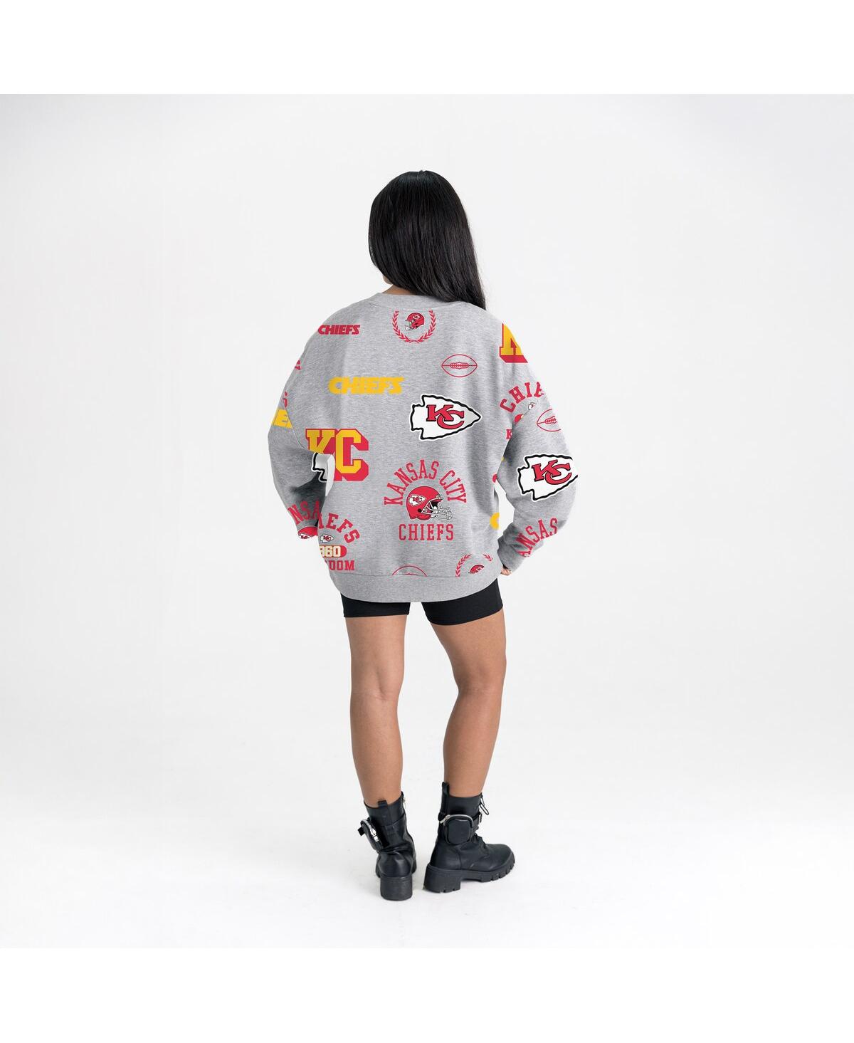 Gameday Couture Women's Heather Gray Kansas City Chiefs Always On Repeat Fleece Sweatshirt In Gray