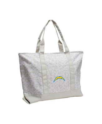 Logo Brands - Los Angeles Chargers Leopard Pattern Tote Bag