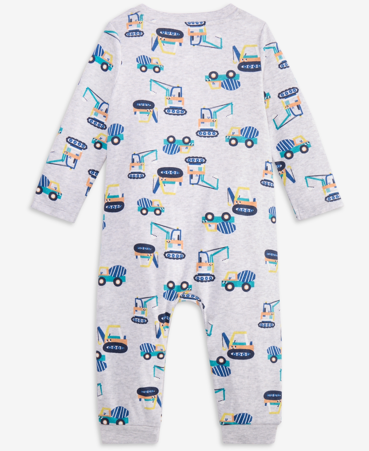 First Impressions Baby Boys Trucking Together Printed Coverall, Macy's Exclusive In White