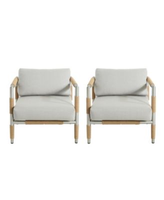 Oriana Aluminum Outdoor Patio Armchair with Cushions