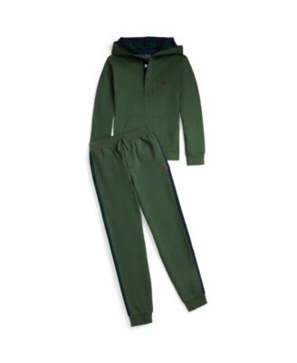 Boys' 8-20 Hooded Long Sleeve Rugby Sweatshirt