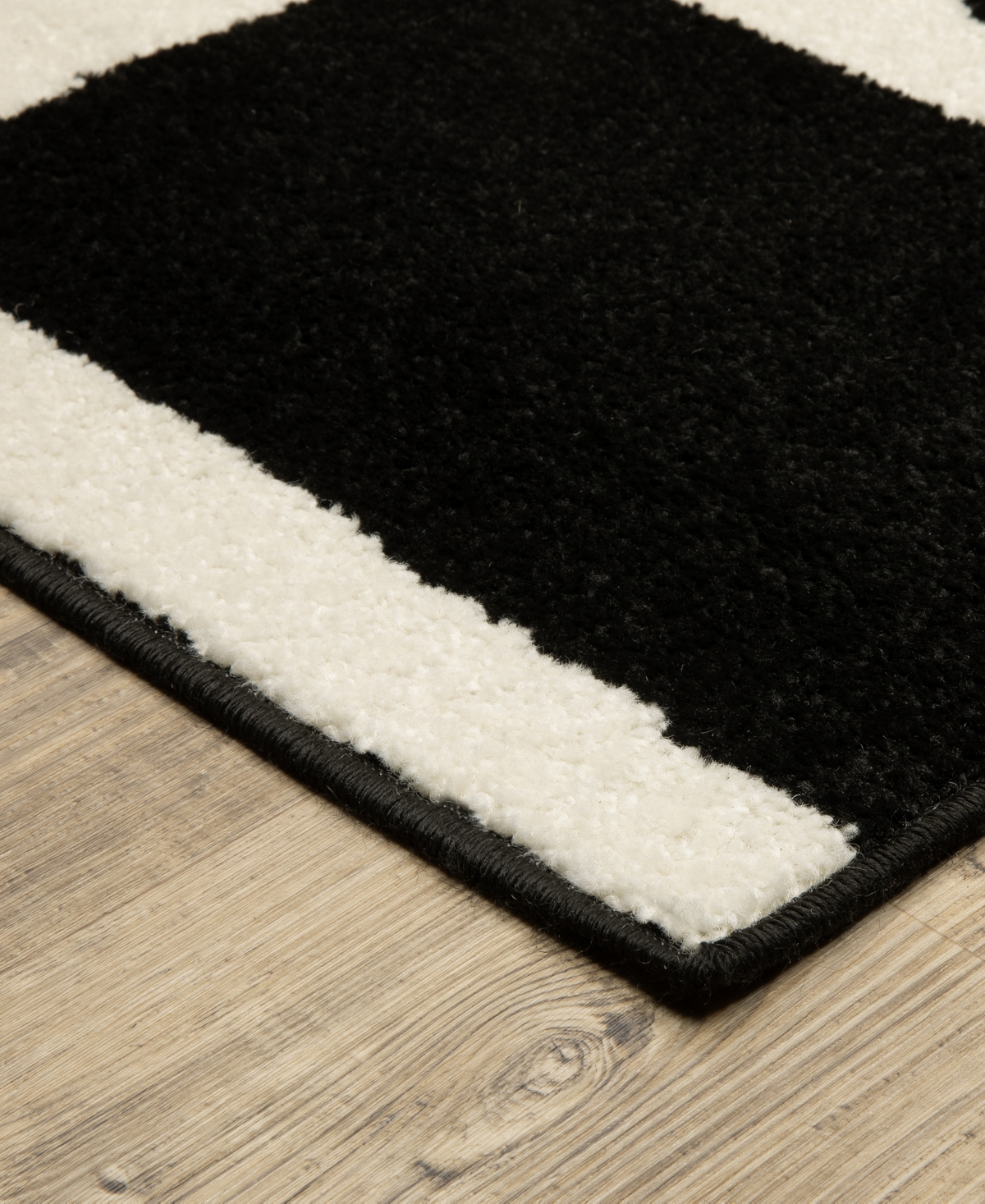 Oriental Weavers Quinn Qui08 5' X 8' Area Rug In Black