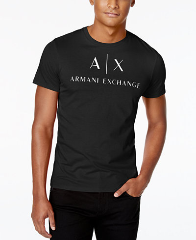 Armani Exchange Men's Graphic-Print Logo T-Shirt