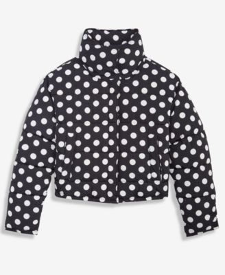 Women's Cropped Dot Puffer Jacket, Macy's Exclusive