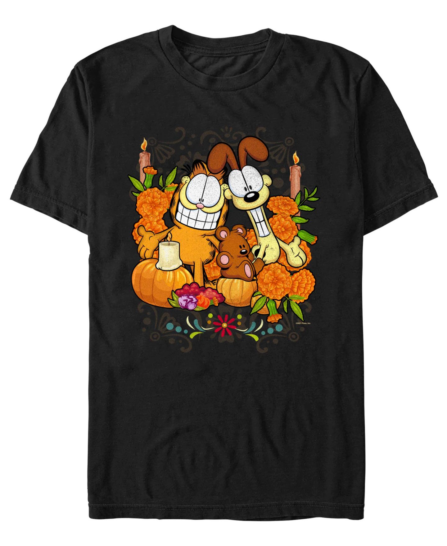 Мужская футболка Fifth Sun Garfield Graphic, цвет: Чёрный — фото 1