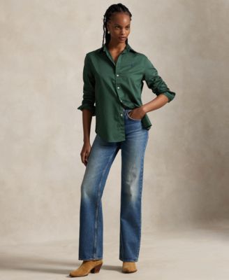 Women's Classic-Fit Cotton Twill Shirt