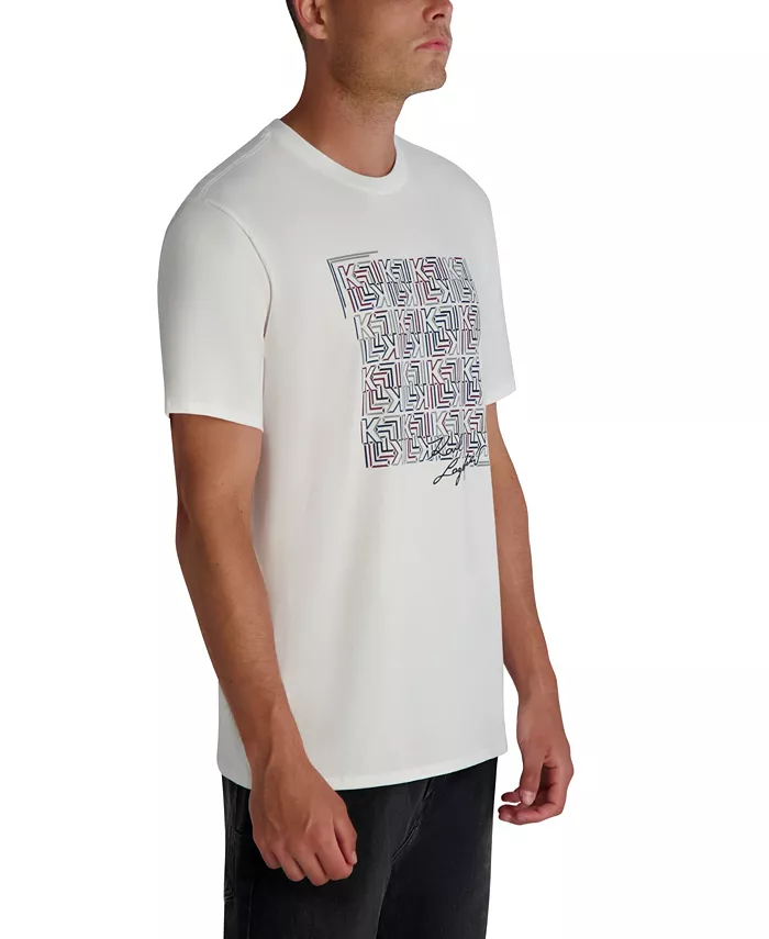 Men's Squared Print T-Shirt - thumbnail 3