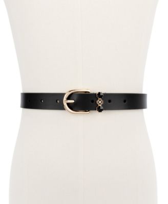 Women's Faceted Flower Buckle Belt