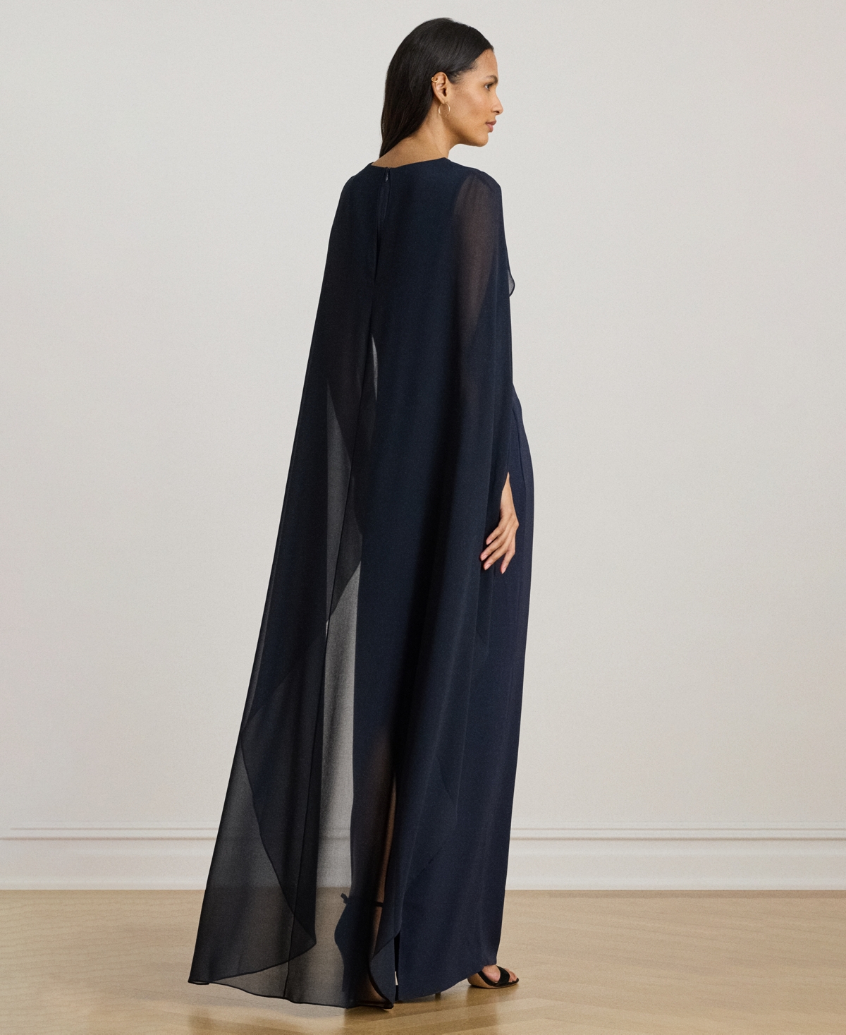 Lauren Ralph LaurenCape Georgette Gown