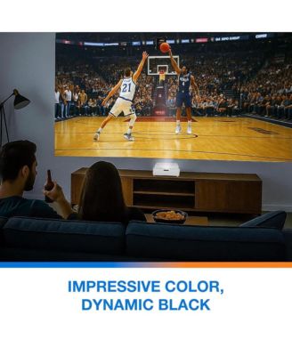 Ultra-Short Throw 4K UHD Home Cinema Laser Projector - 100" Images - Bright 4,000 Lumens - Enhanced Game Mode - HDR - Home Theater - Black