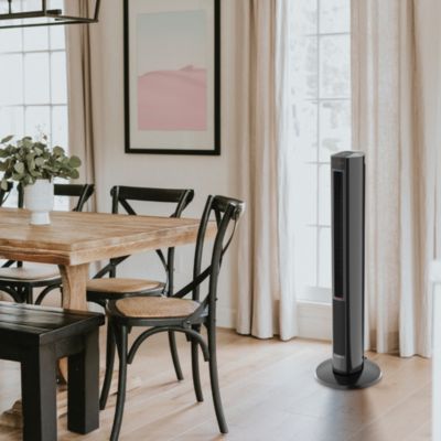 1500W Oscillating All Season Tower Fan and Space Heater w/Timer and Remote