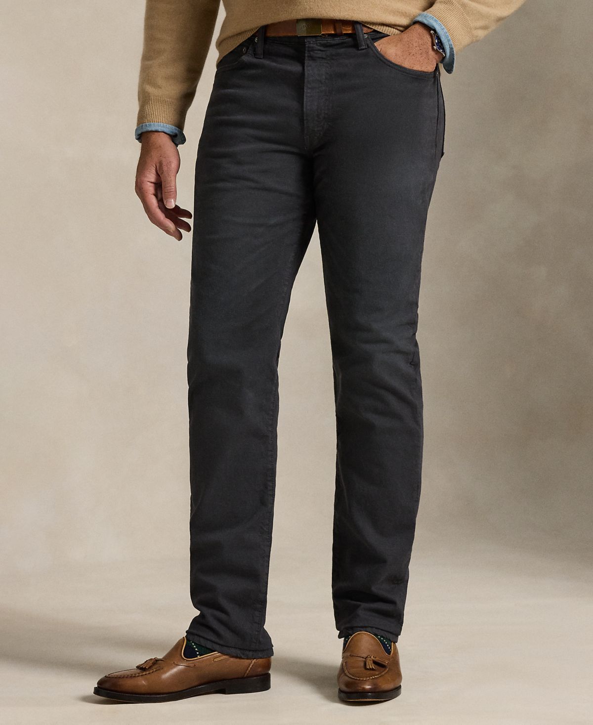 Мужские зауженные прямые джинсы-стрейч B&T Varick