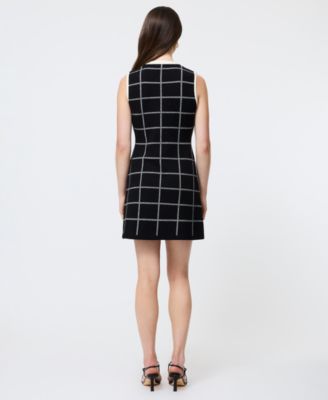Women's Check-Print Sleeveless Dress
